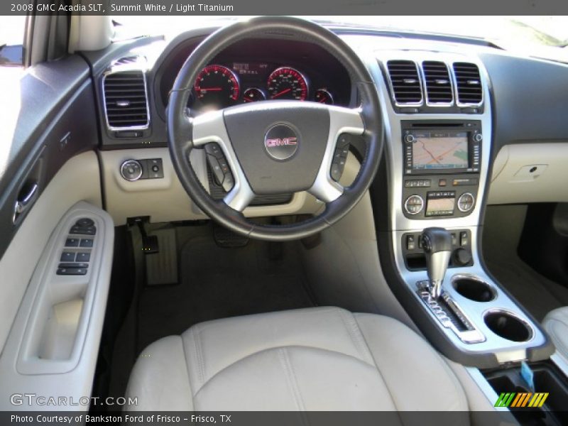 Summit White / Light Titanium 2008 GMC Acadia SLT