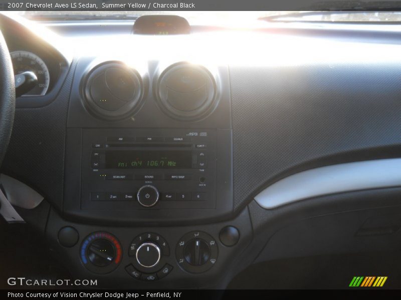 Summer Yellow / Charcoal Black 2007 Chevrolet Aveo LS Sedan