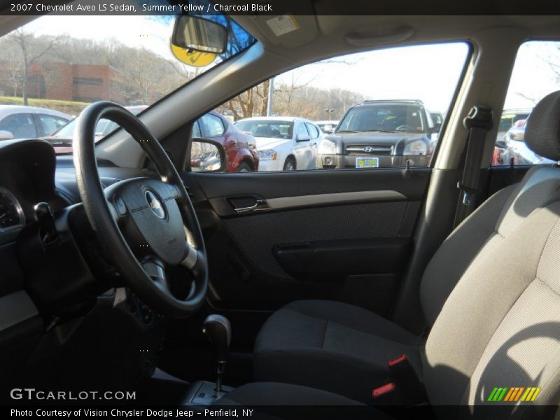Summer Yellow / Charcoal Black 2007 Chevrolet Aveo LS Sedan