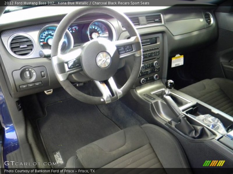Charcoal Black Recaro Sport Seats Interior - 2012 Mustang Boss 302 