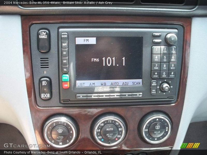 Brilliant Silver Metallic / Ash Grey 2004 Mercedes-Benz ML 350 4Matic