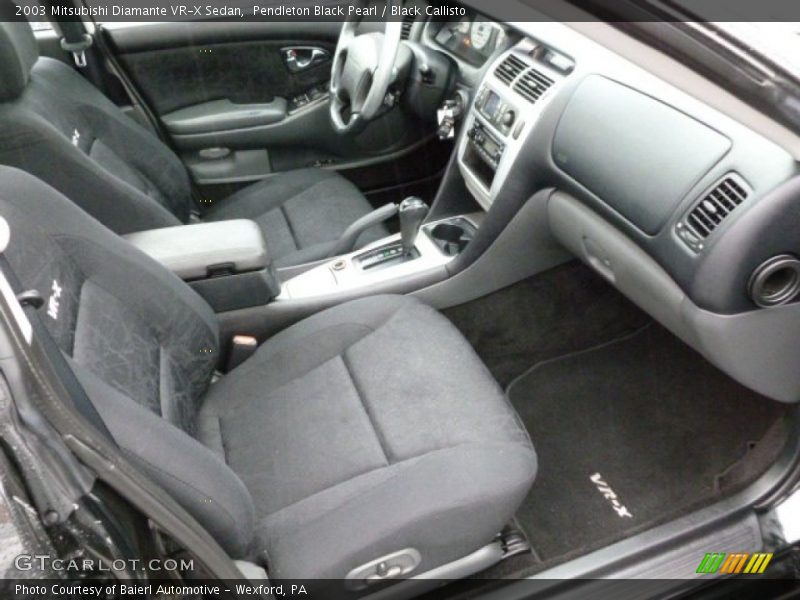  2003 Diamante VR-X Sedan Black Callisto Interior