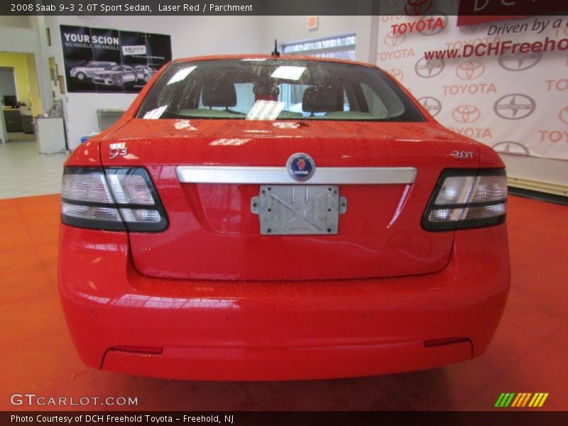 Laser Red / Parchment 2008 Saab 9-3 2.0T Sport Sedan