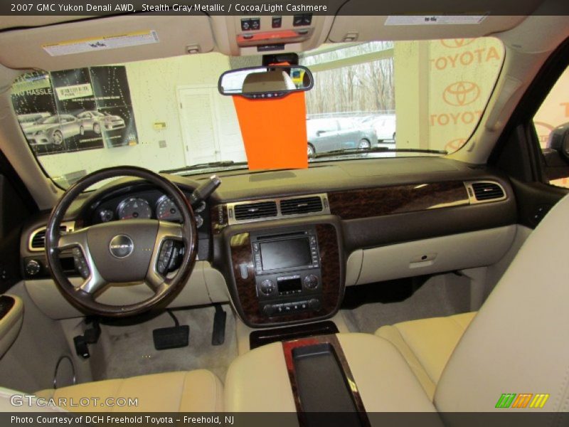 Stealth Gray Metallic / Cocoa/Light Cashmere 2007 GMC Yukon Denali AWD