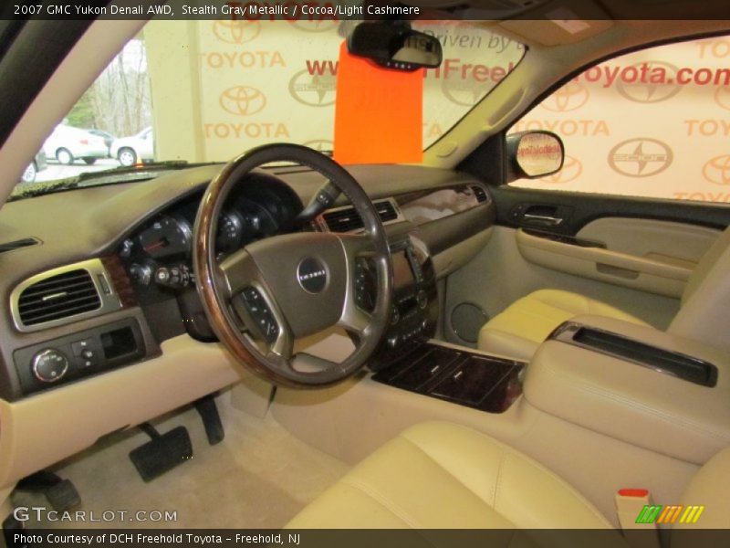 Stealth Gray Metallic / Cocoa/Light Cashmere 2007 GMC Yukon Denali AWD