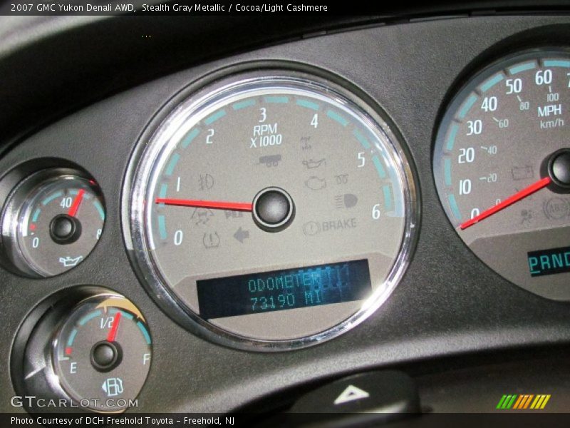 Stealth Gray Metallic / Cocoa/Light Cashmere 2007 GMC Yukon Denali AWD