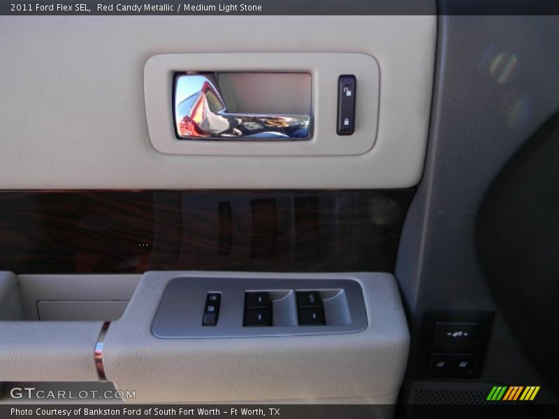 Red Candy Metallic / Medium Light Stone 2011 Ford Flex SEL
