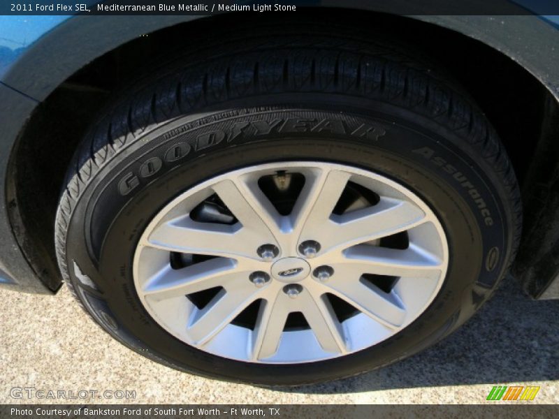 Mediterranean Blue Metallic / Medium Light Stone 2011 Ford Flex SEL