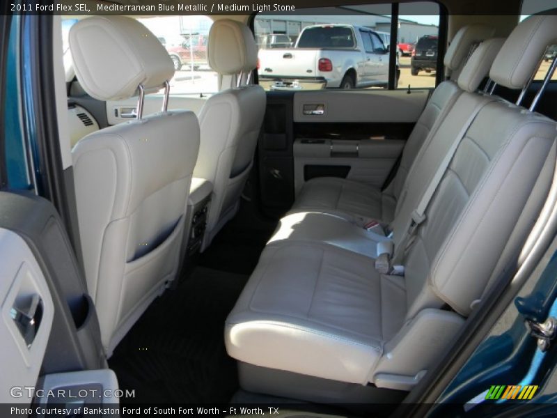 Mediterranean Blue Metallic / Medium Light Stone 2011 Ford Flex SEL