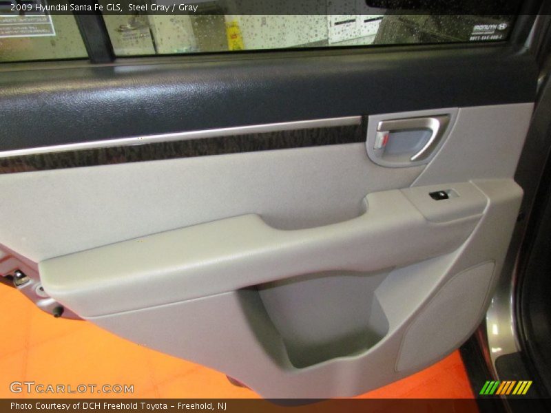 Steel Gray / Gray 2009 Hyundai Santa Fe GLS