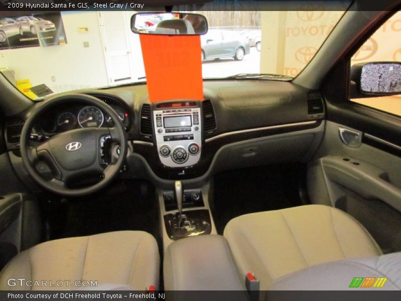 Steel Gray / Gray 2009 Hyundai Santa Fe GLS