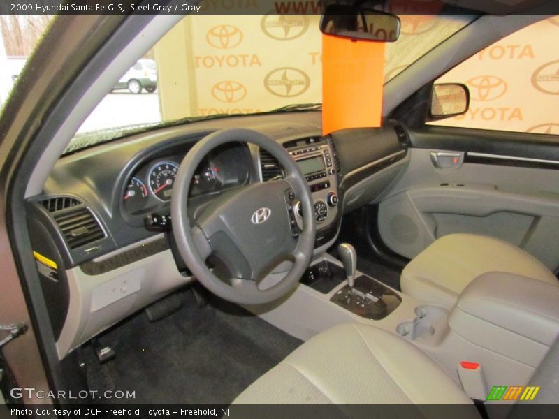 Steel Gray / Gray 2009 Hyundai Santa Fe GLS
