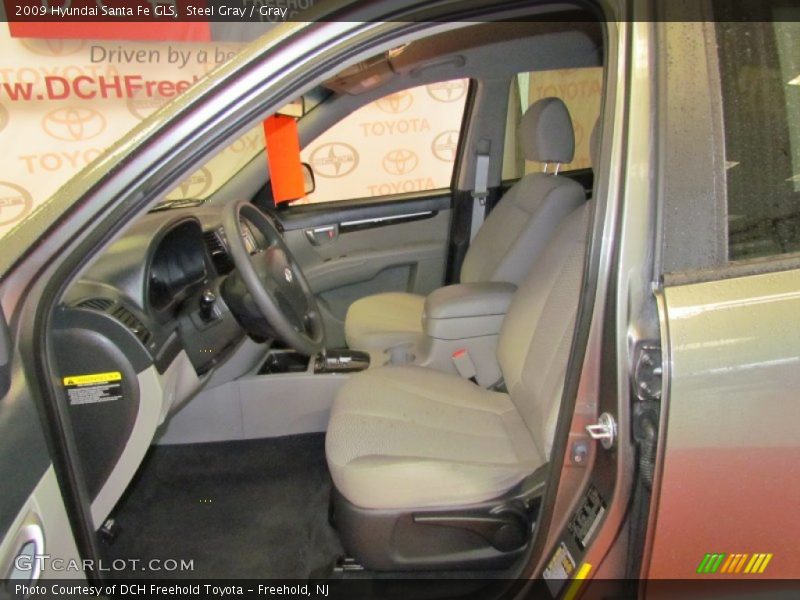 Steel Gray / Gray 2009 Hyundai Santa Fe GLS