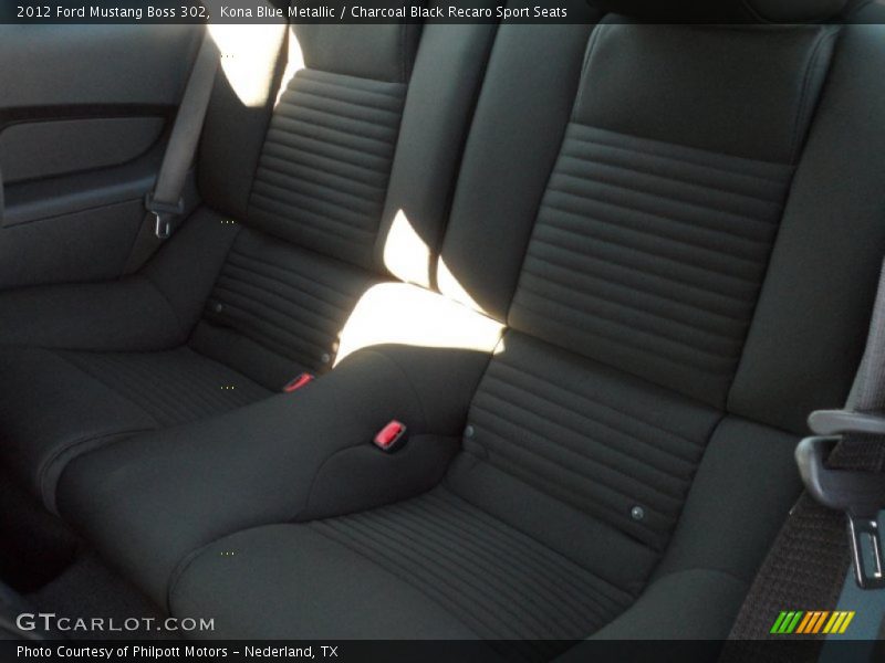 Kona Blue Metallic / Charcoal Black Recaro Sport Seats 2012 Ford Mustang Boss 302