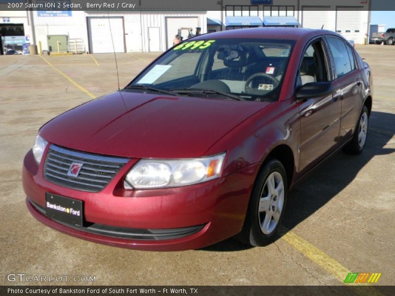 Berry Red / Gray 2007 Saturn ION 2 Sedan