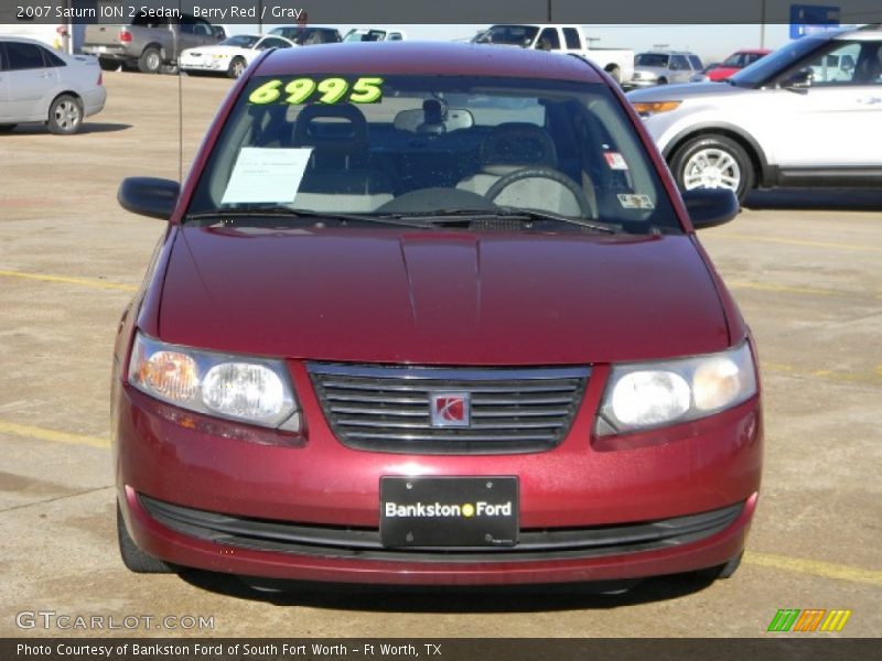 Berry Red / Gray 2007 Saturn ION 2 Sedan