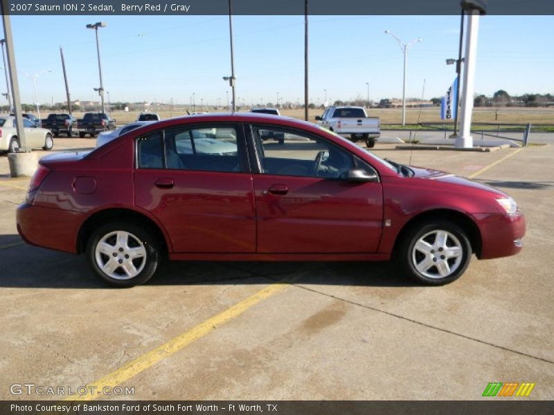 Berry Red / Gray 2007 Saturn ION 2 Sedan