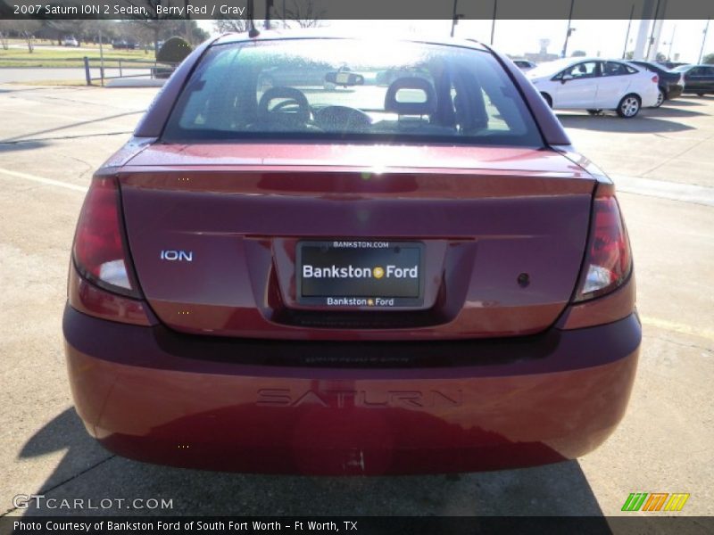 Berry Red / Gray 2007 Saturn ION 2 Sedan