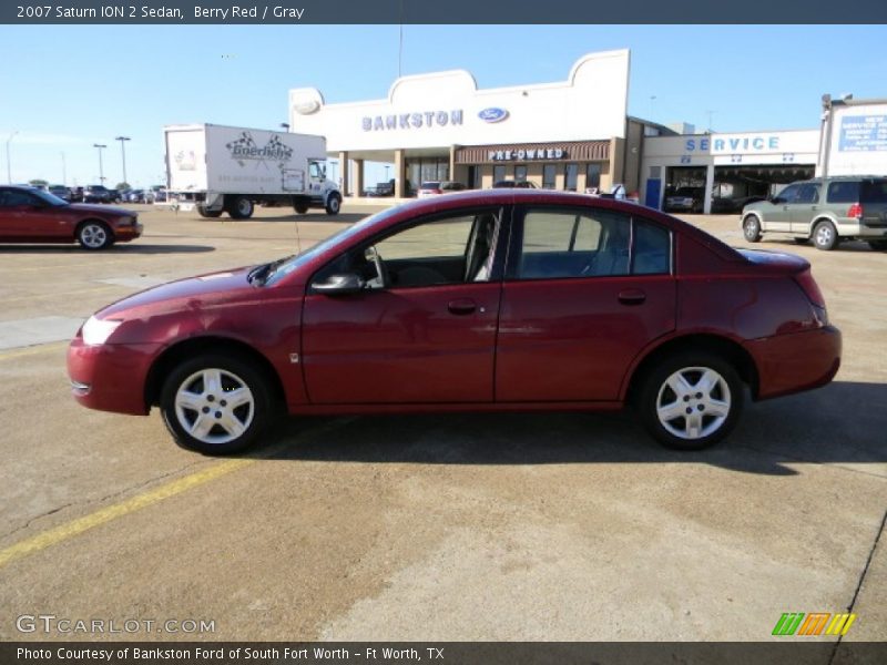 Berry Red / Gray 2007 Saturn ION 2 Sedan