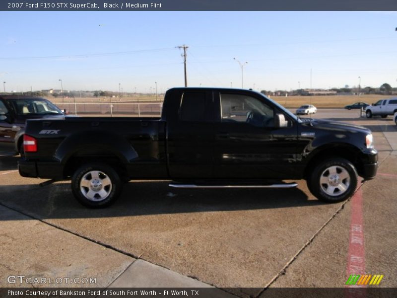 Black / Medium Flint 2007 Ford F150 STX SuperCab