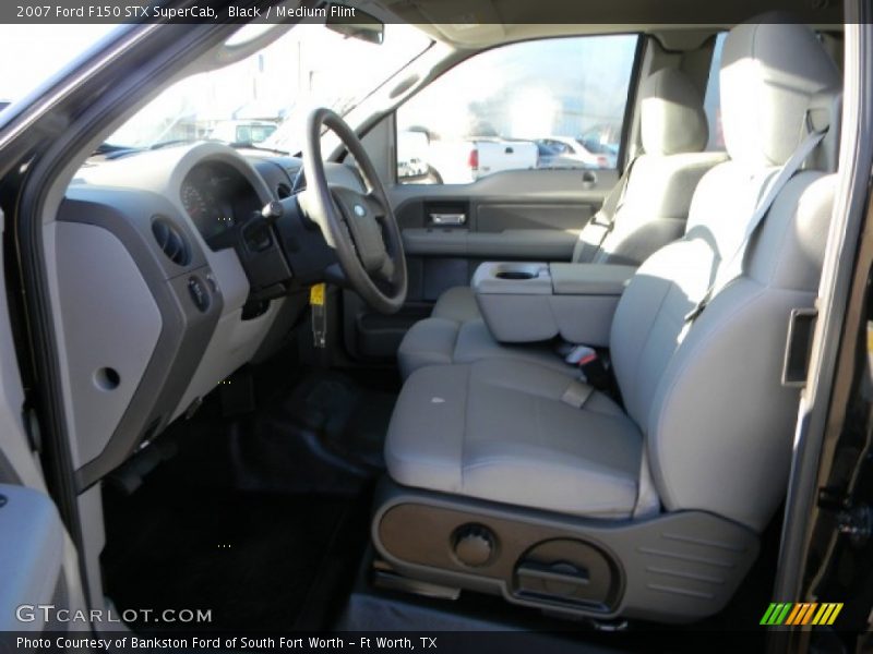Black / Medium Flint 2007 Ford F150 STX SuperCab