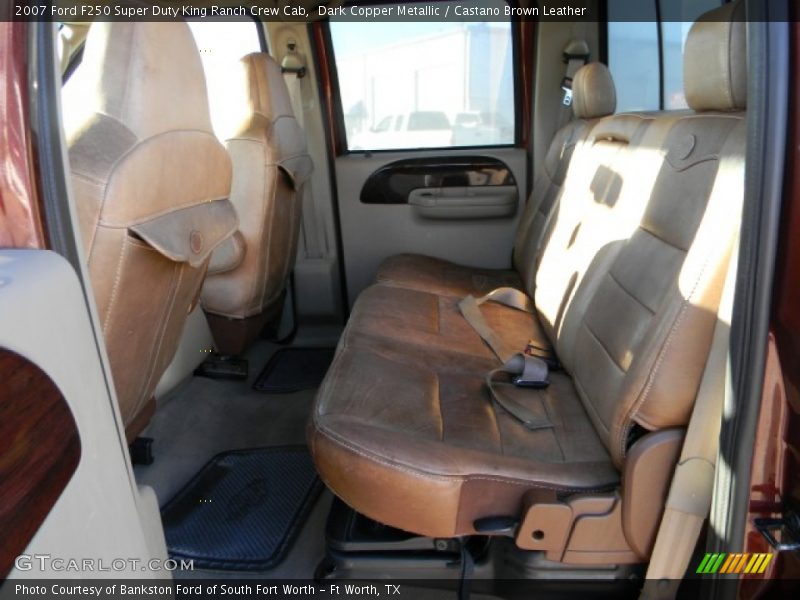 2007 F250 Super Duty King Ranch Crew Cab Castano Brown Leather Interior
