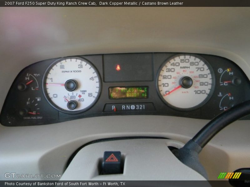 Dark Copper Metallic / Castano Brown Leather 2007 Ford F250 Super Duty King Ranch Crew Cab