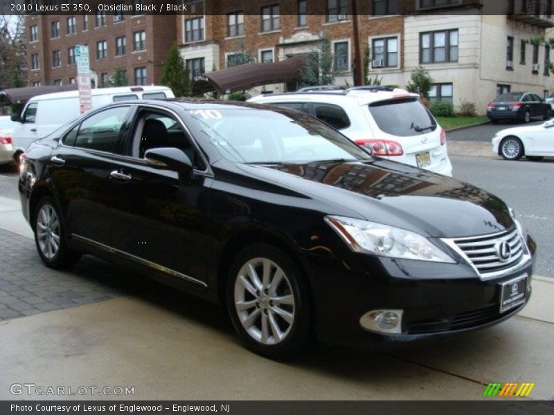 Obsidian Black / Black 2010 Lexus ES 350