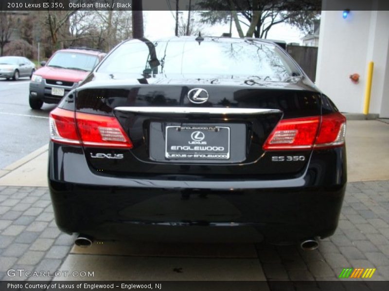Obsidian Black / Black 2010 Lexus ES 350