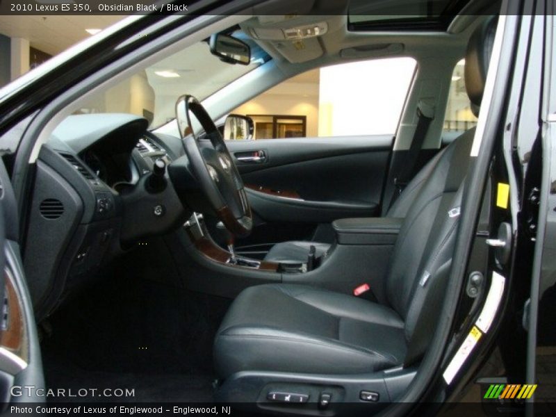 Obsidian Black / Black 2010 Lexus ES 350