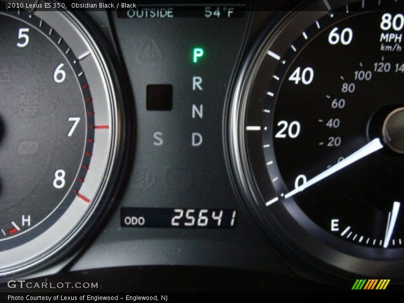 Obsidian Black / Black 2010 Lexus ES 350