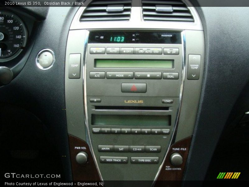 Obsidian Black / Black 2010 Lexus ES 350