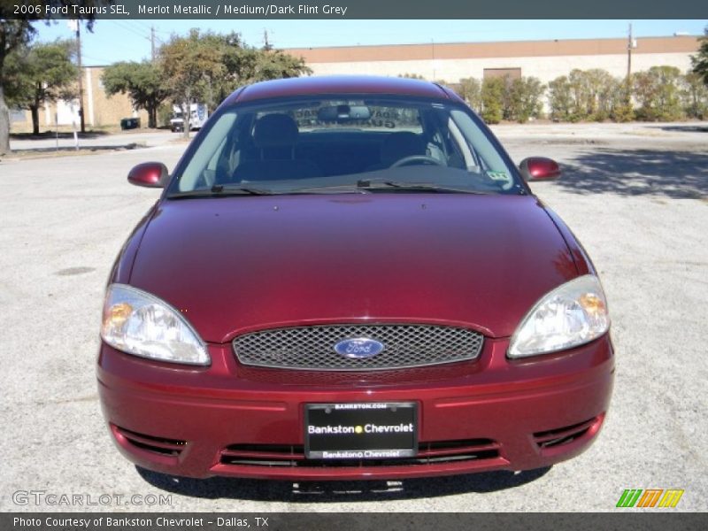 Merlot Metallic / Medium/Dark Flint Grey 2006 Ford Taurus SEL