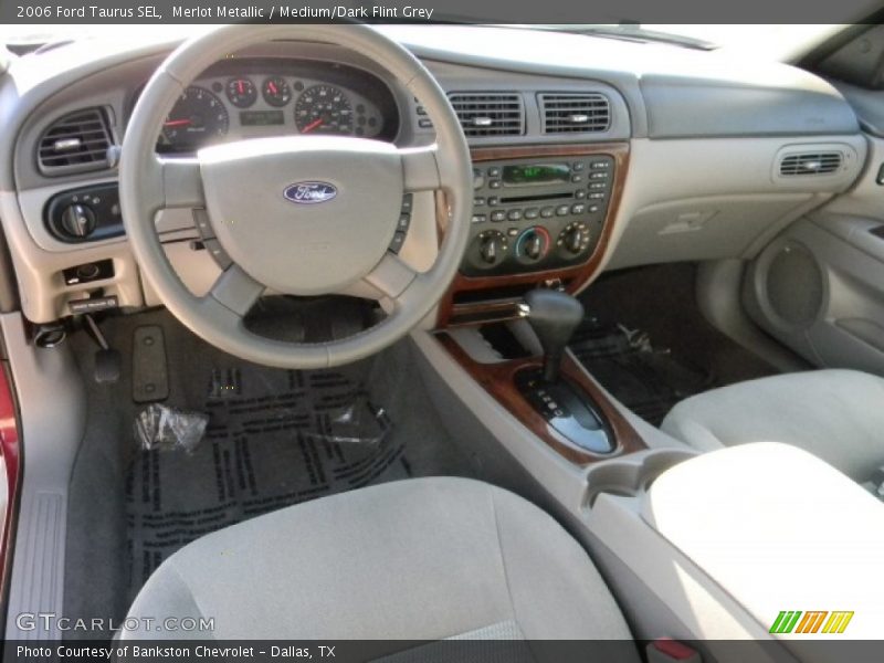 Merlot Metallic / Medium/Dark Flint Grey 2006 Ford Taurus SEL