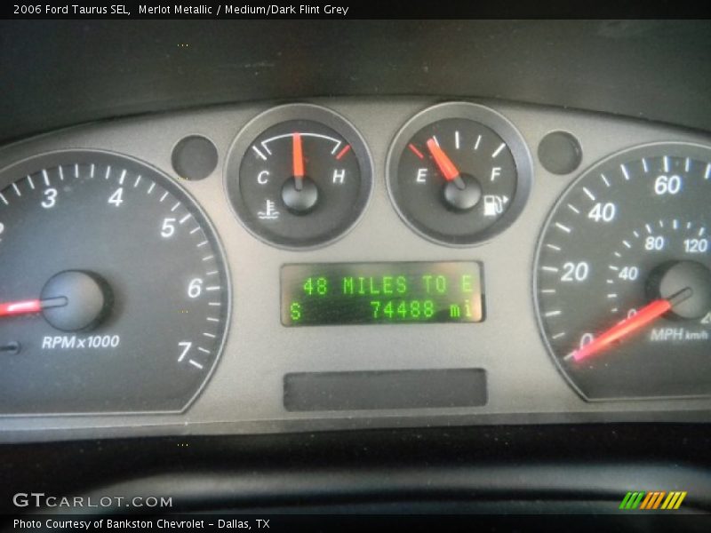 Merlot Metallic / Medium/Dark Flint Grey 2006 Ford Taurus SEL