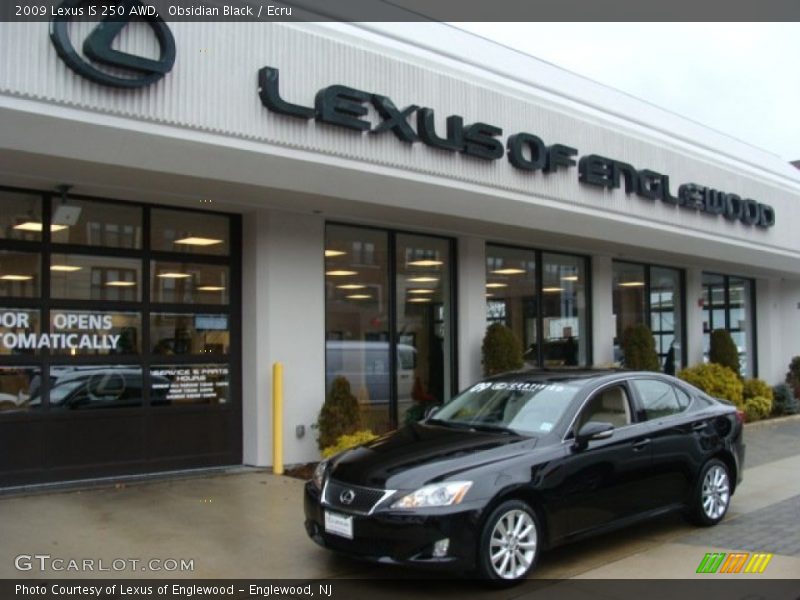 Obsidian Black / Ecru 2009 Lexus IS 250 AWD