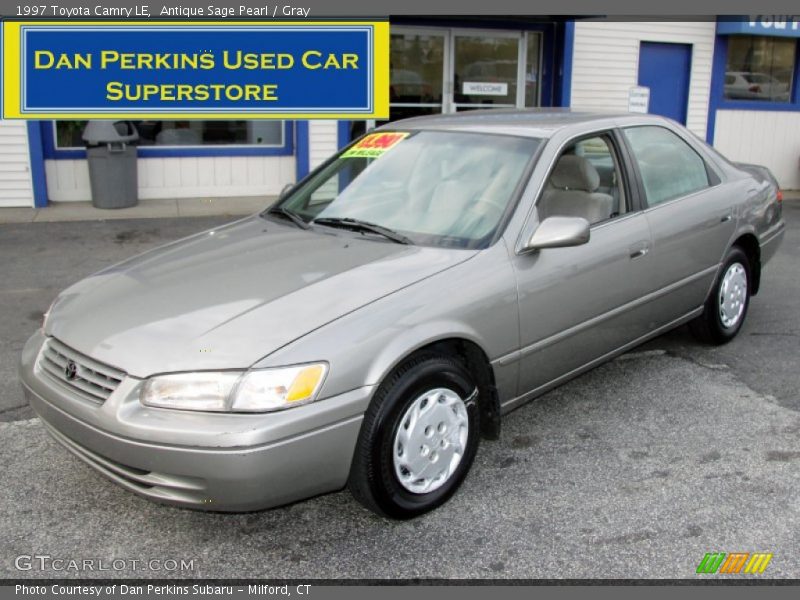 Antique Sage Pearl / Gray 1997 Toyota Camry LE