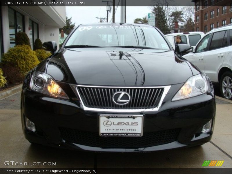 Obsidian Black / Ecru 2009 Lexus IS 250 AWD