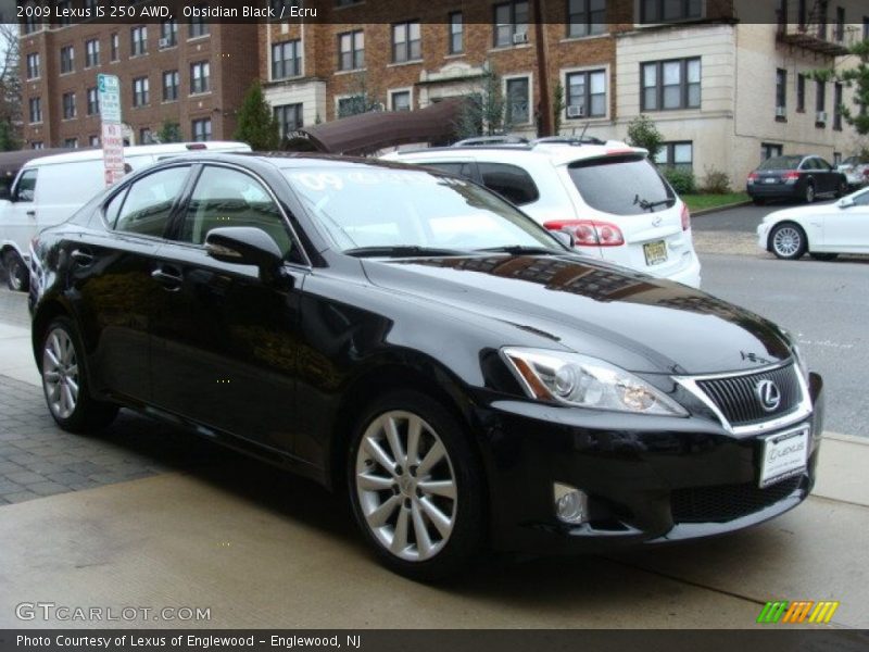 Obsidian Black / Ecru 2009 Lexus IS 250 AWD