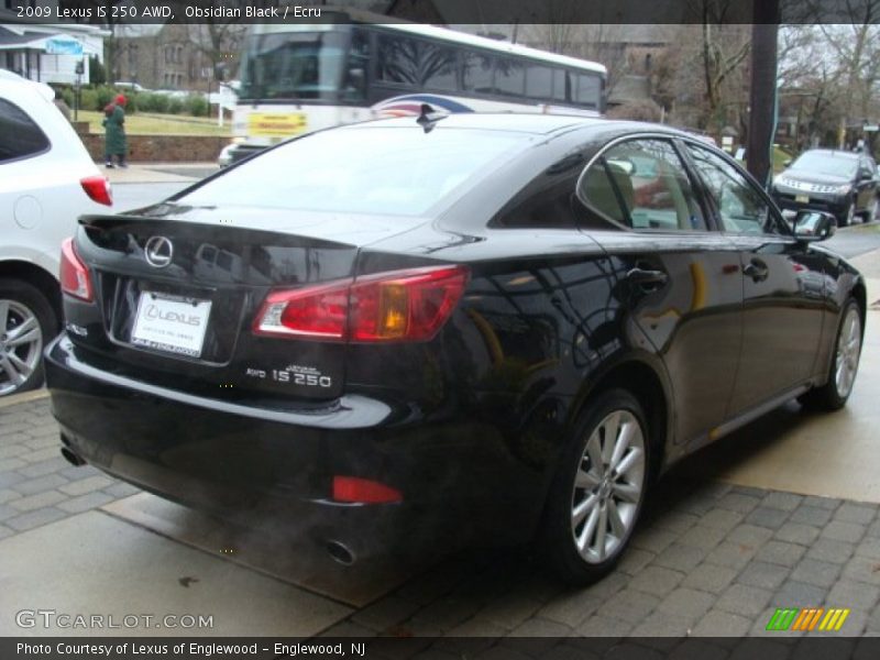 Obsidian Black / Ecru 2009 Lexus IS 250 AWD