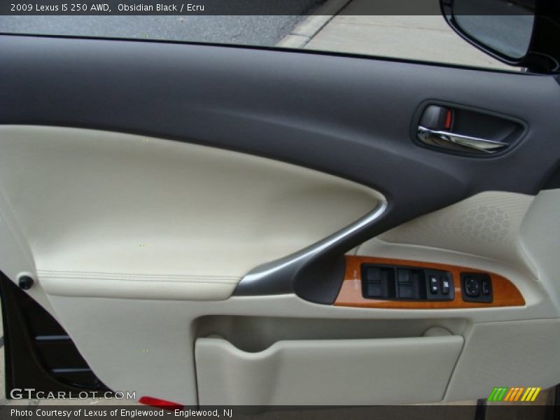 Obsidian Black / Ecru 2009 Lexus IS 250 AWD