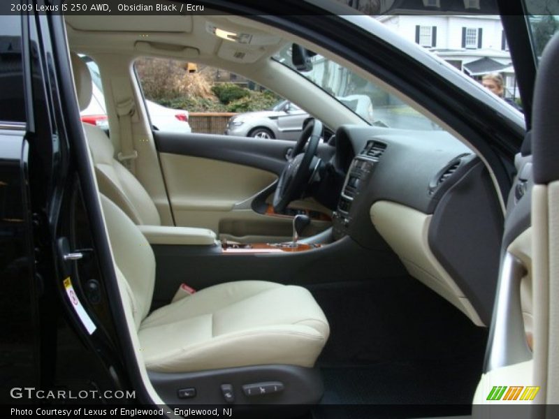 Obsidian Black / Ecru 2009 Lexus IS 250 AWD