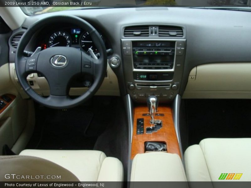 Obsidian Black / Ecru 2009 Lexus IS 250 AWD
