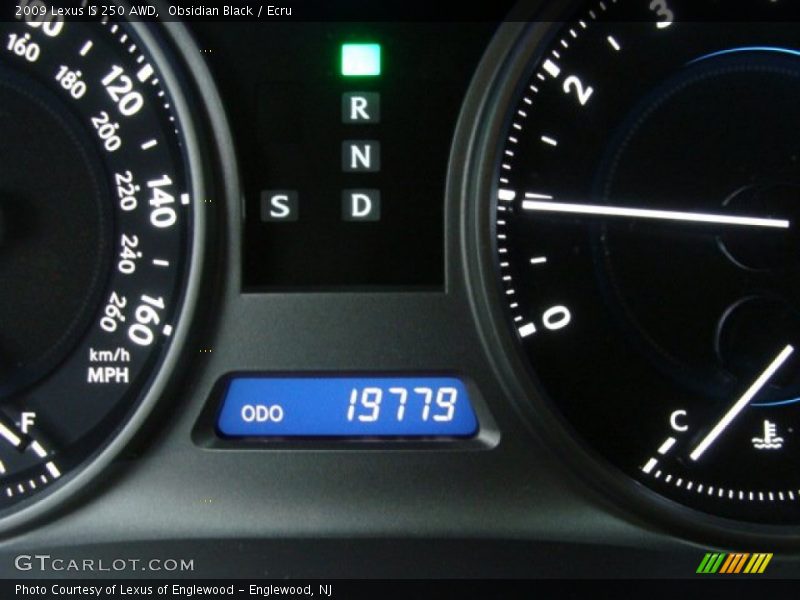 Obsidian Black / Ecru 2009 Lexus IS 250 AWD