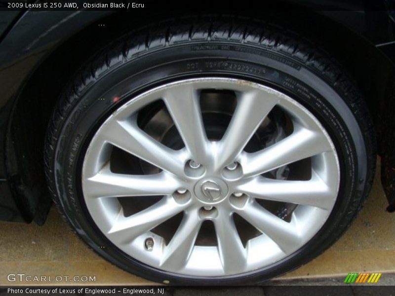 Obsidian Black / Ecru 2009 Lexus IS 250 AWD