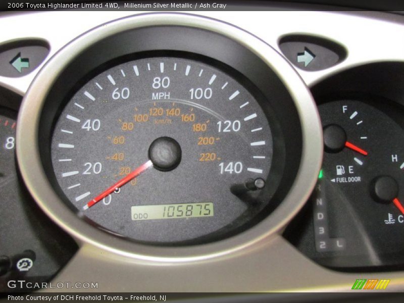 Millenium Silver Metallic / Ash Gray 2006 Toyota Highlander Limited 4WD