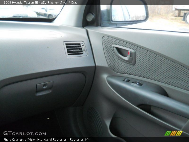 Platinum Silver / Gray 2008 Hyundai Tucson SE 4WD