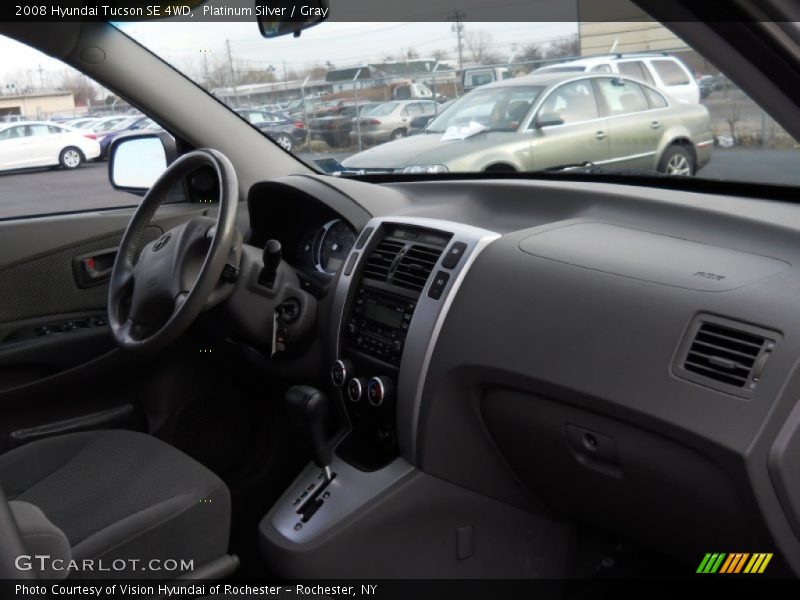 Platinum Silver / Gray 2008 Hyundai Tucson SE 4WD