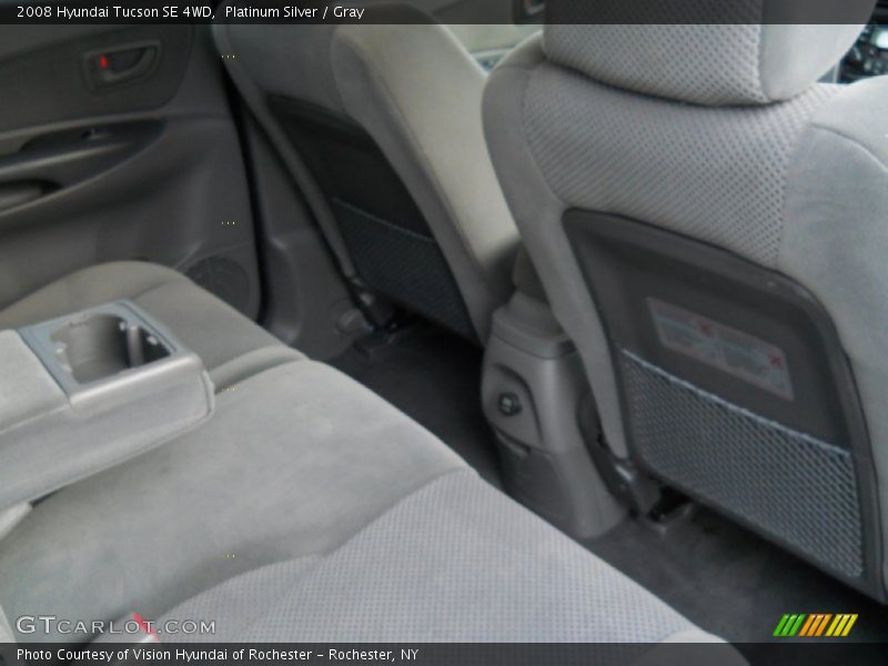 Platinum Silver / Gray 2008 Hyundai Tucson SE 4WD