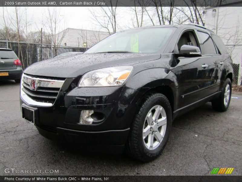 Carbon Flash Black / Gray 2009 Saturn Outlook XE AWD
